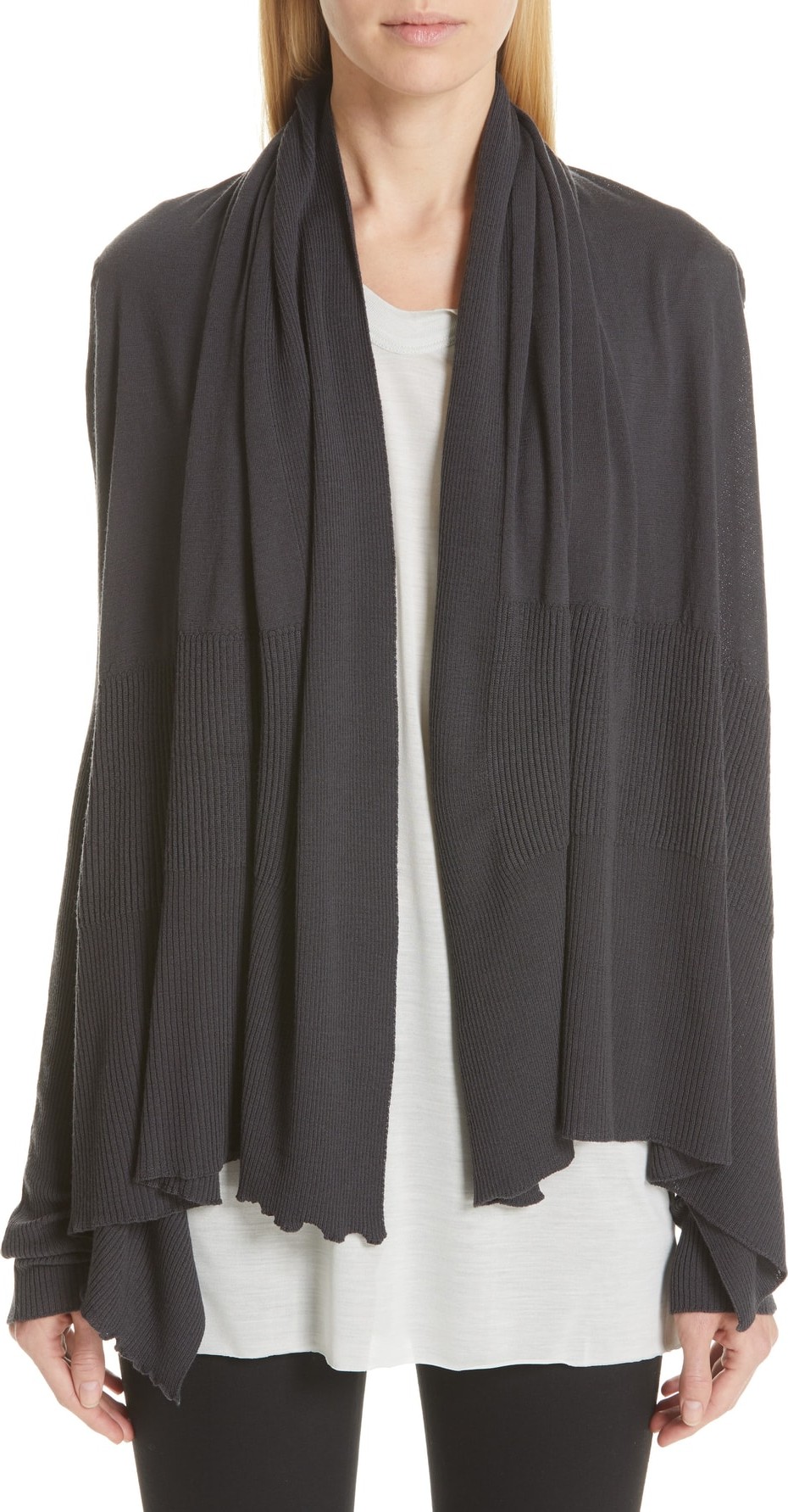 Rick Owens Drape Cotton Cardigan