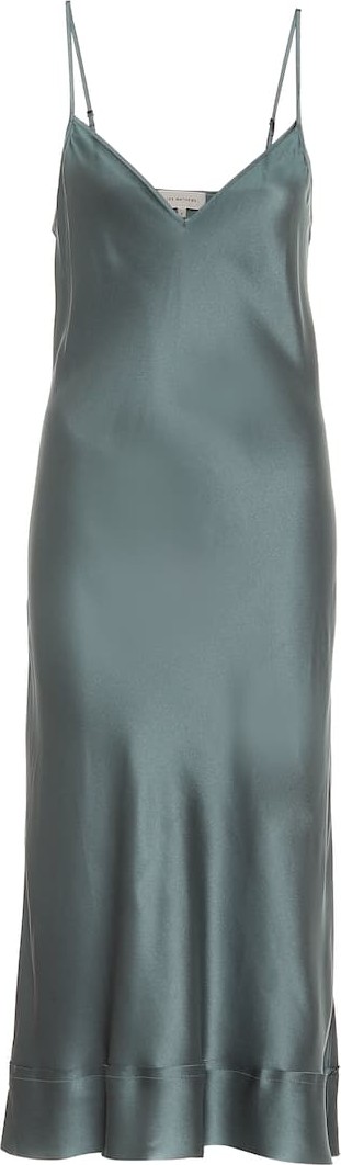 Lee Mathews Stella silk-satin slip dress