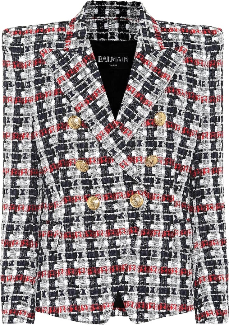 Balmain Metallic tweed blazer