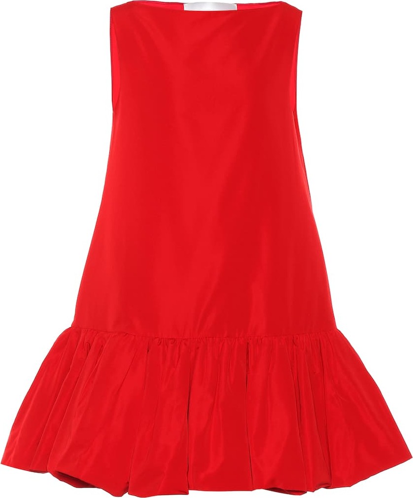 Valentino Cotton-blend faille minidress
