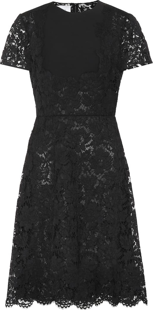 Valentino Cotton-blend lace dress