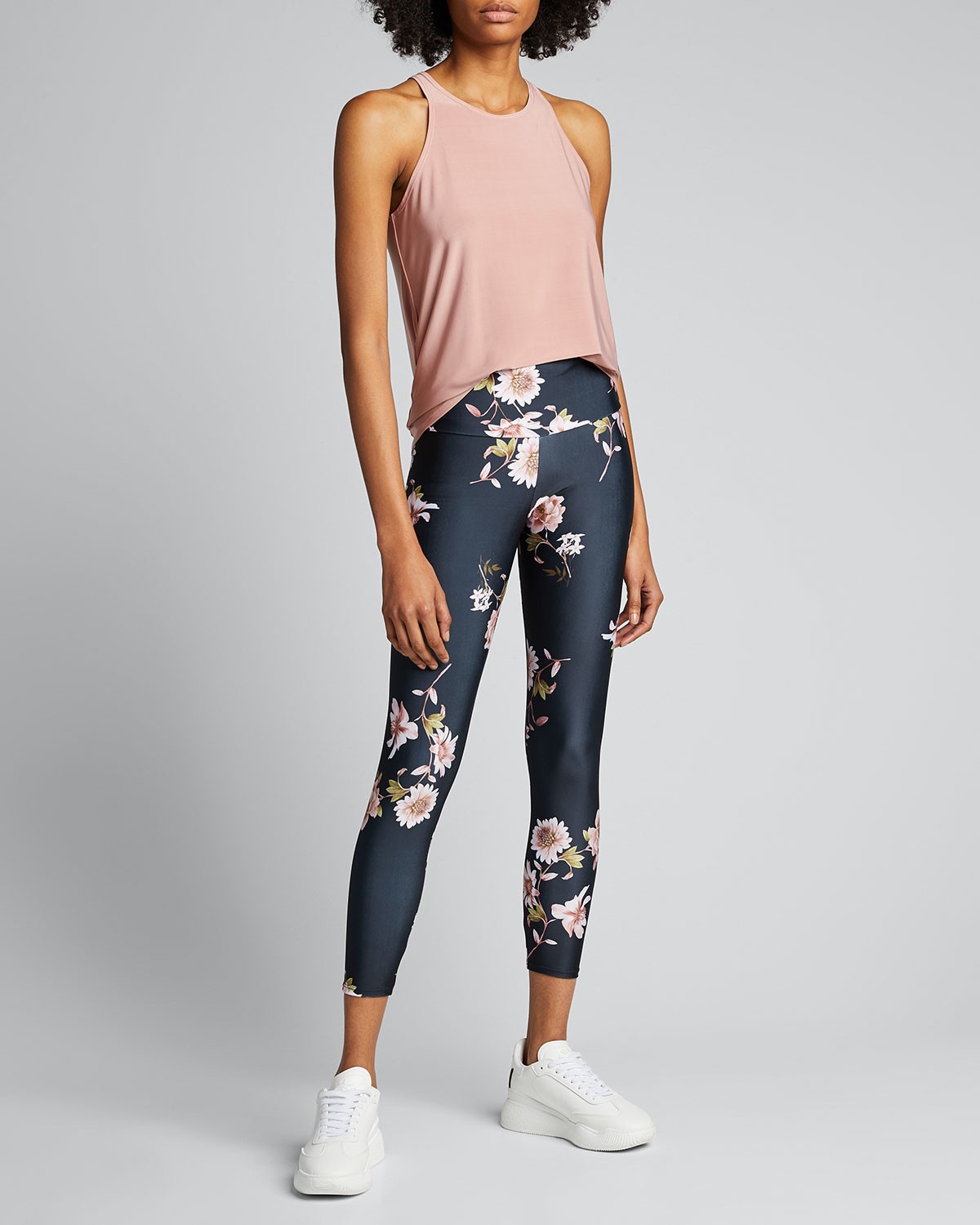ONZIE High Basic Midi Floral-Print Leggings