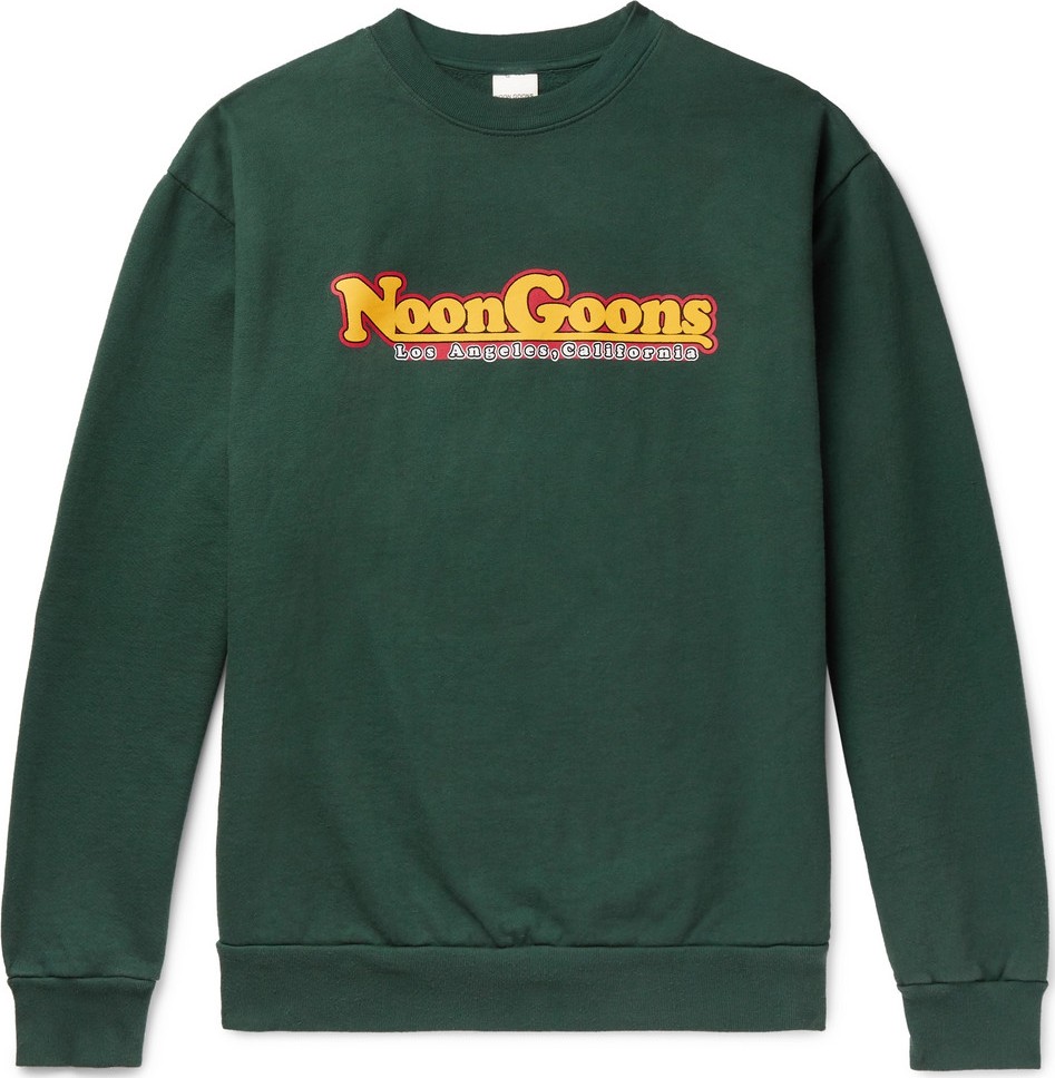 Noon Goons Logo-Print Fleece-Back Cotton-Jersey Sweatshirt