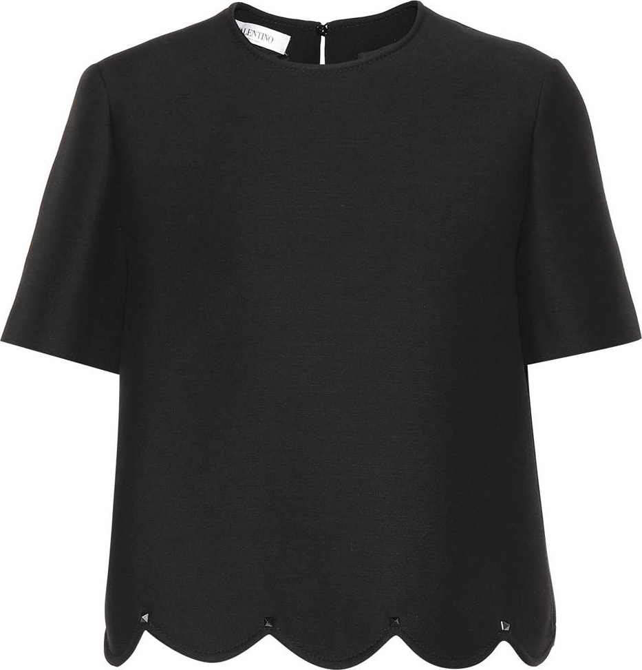 Valentino Wool and silk top