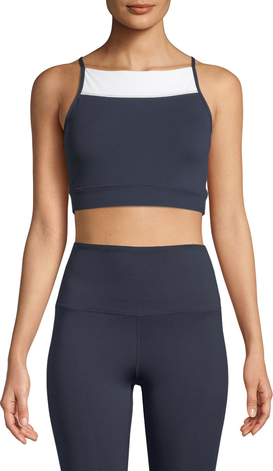 Kate Spade New York high-neck colorblock sports bra