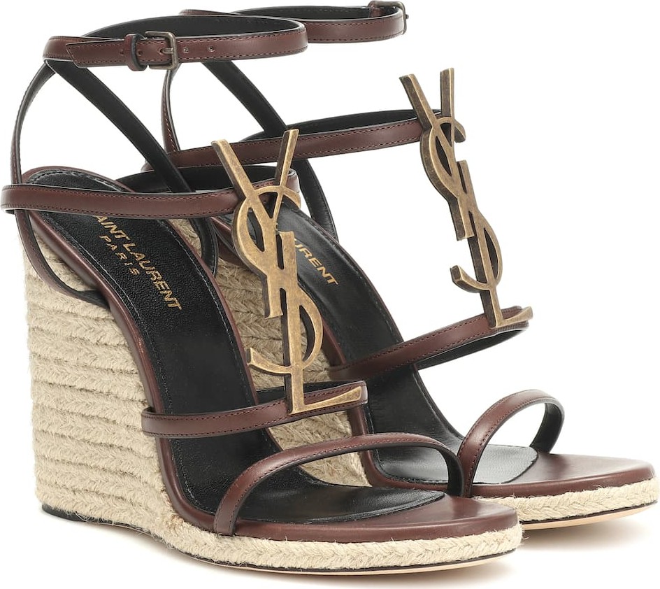 Saint Laurent Cassandra 115 espadrille wedges