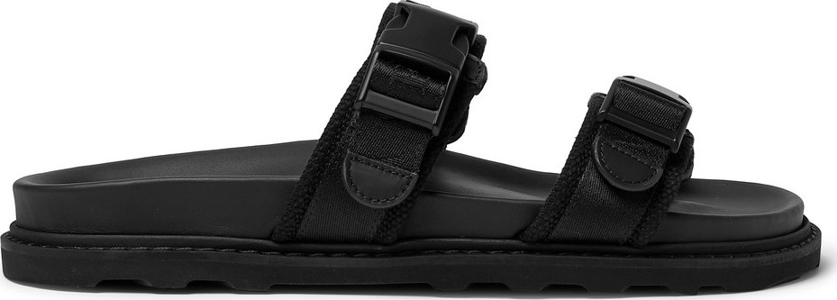 Bottega Veneta Leather and Webbing Sandals