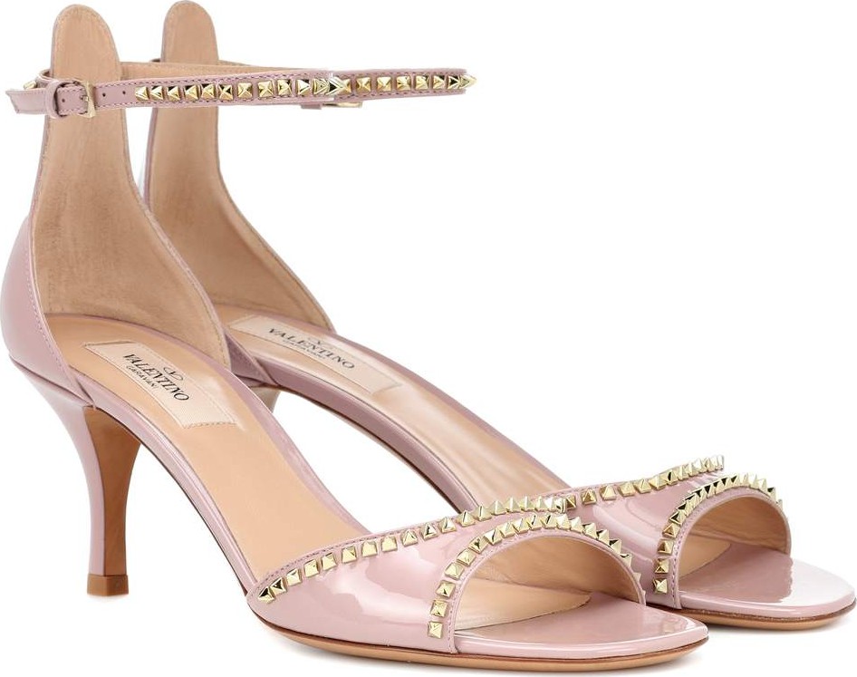 Valentino Valentino Garavani Rockstud No Limit patent leather sandals