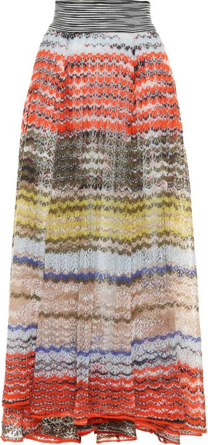 Missoni Striped wool-blend maxi skirt