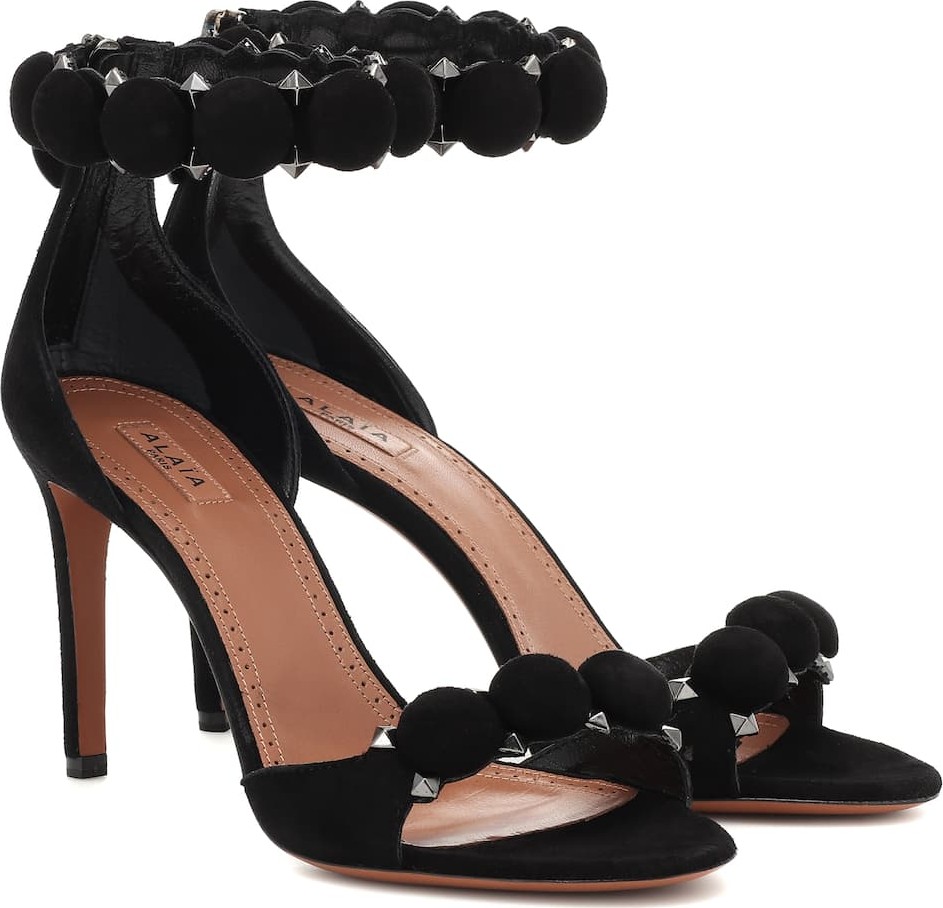 Alaïa Studded suede sandals