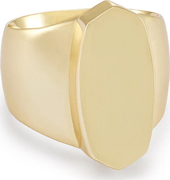 Kendra Scott Reagan Signet Ring in 14K Gold Plate