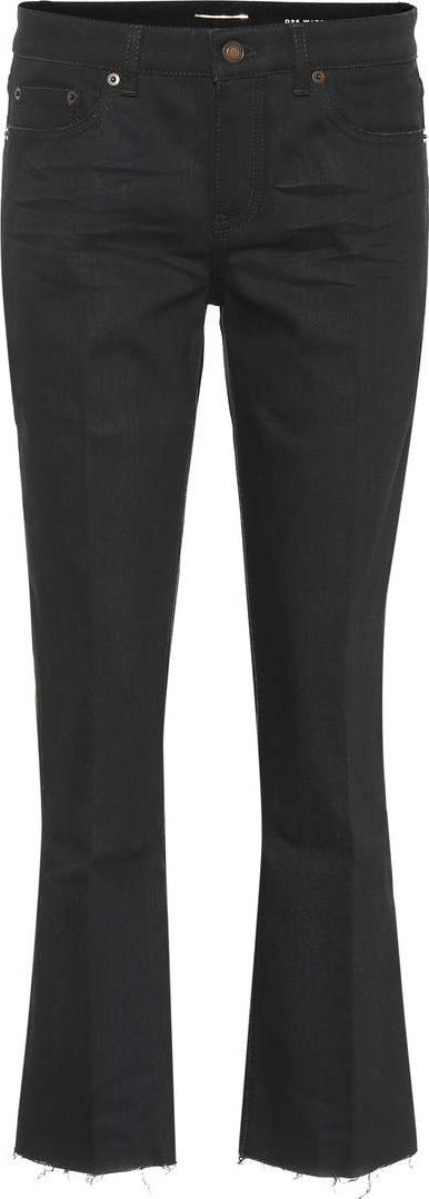 Saint Laurent Kick-flare cropped jeans