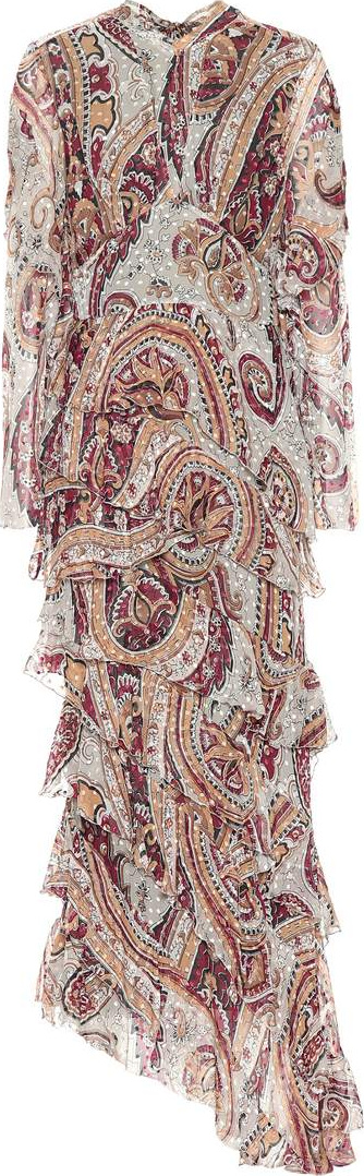 Etro Paisley silk-blend gown
