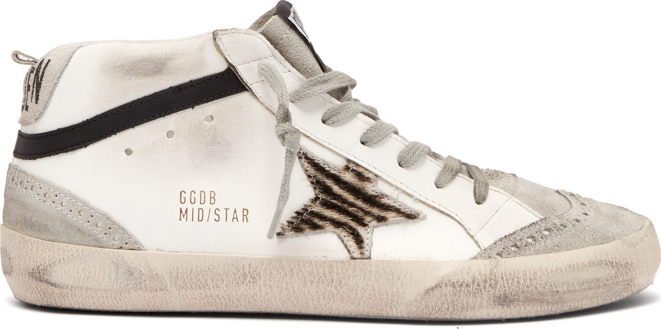 Golden Goose Deluxe Brand Mid Star mid-top leather trainers