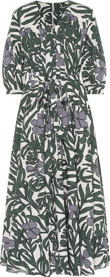Max Mara Edita floral cotton dress