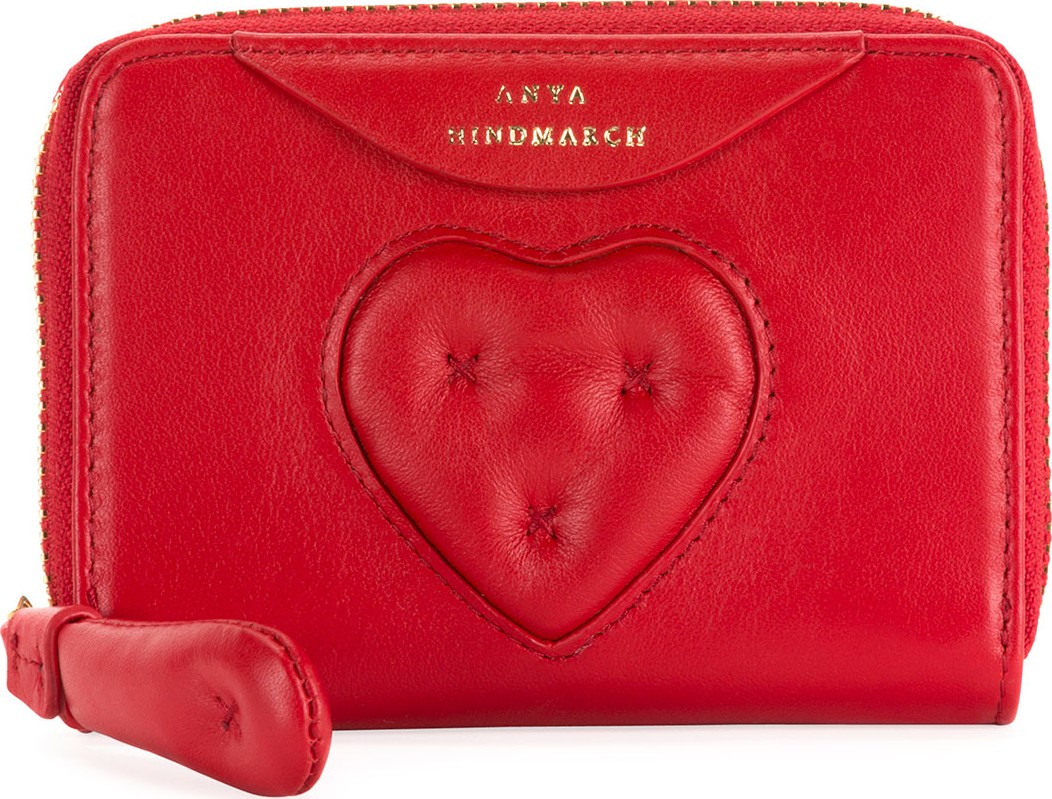 Anya Hindmarch Small Chubby Heart Zip-Around Wallet