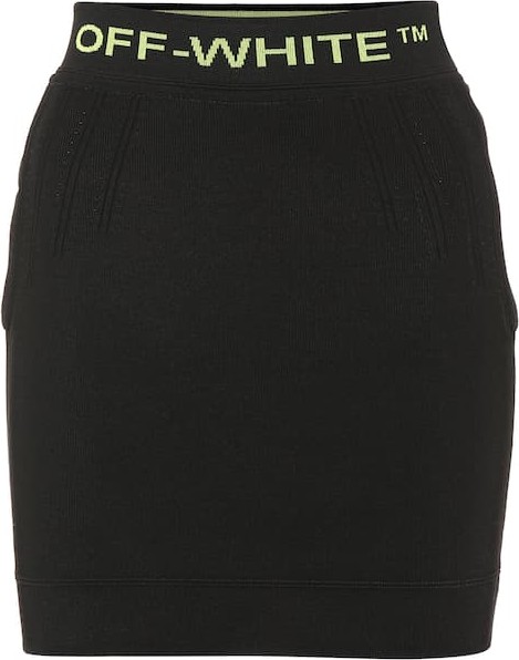 Off White Stretch knit miniskirt