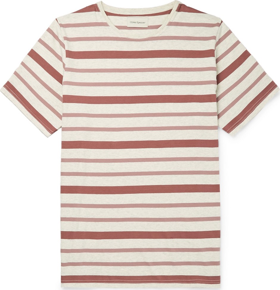 Oliver Spencer Conduit Striped Cotton-Jersey T-Shirt