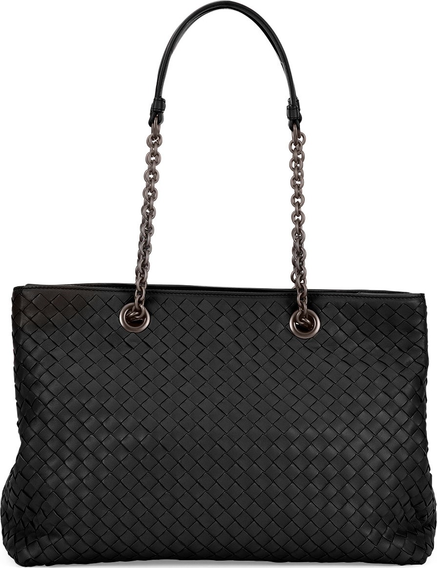 Bottega Veneta Medium Double Chain Intrecciato Tote