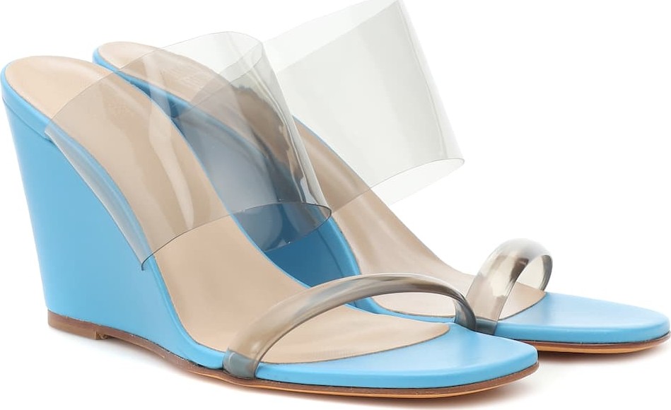 Maryam Nassir Zadeh Olympia patent leather wedge sandals