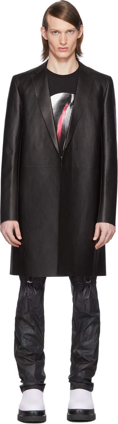 Moncler Genius 6 Moncler 1017 ALYX 9SM Black Leather Umbriel Jacket