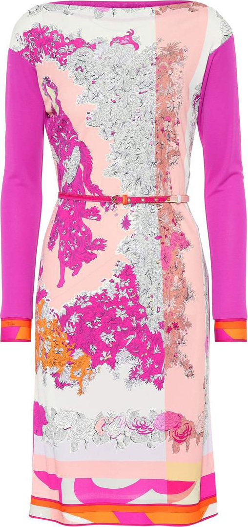 Emilio Pucci Printed silk-blend minidress