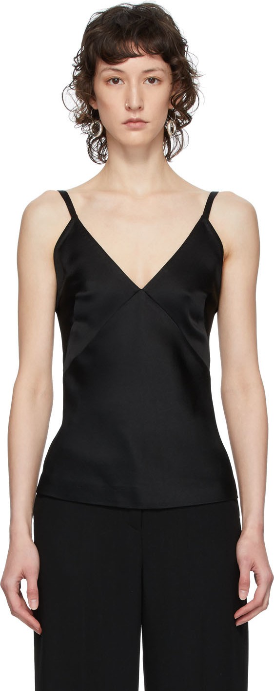 Haider Ackermann Black Crepe Camisole