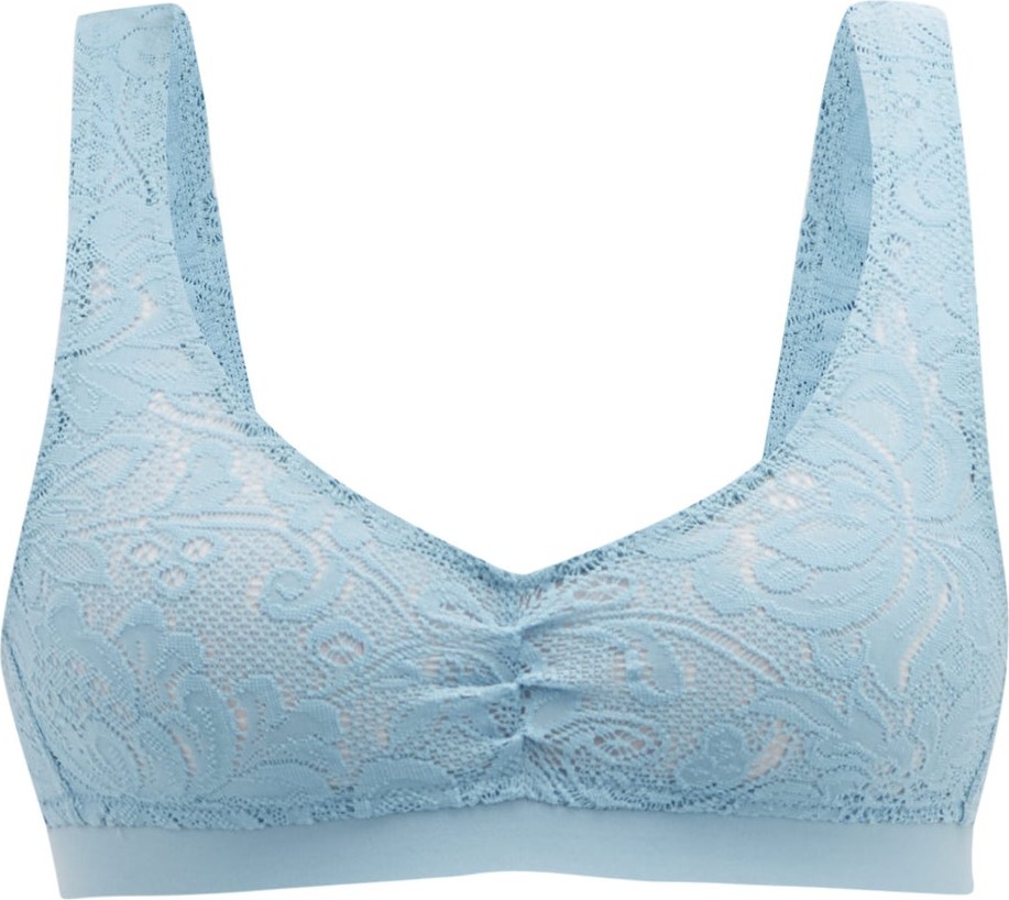 Araks Valentina floral-embroidered lace bralette