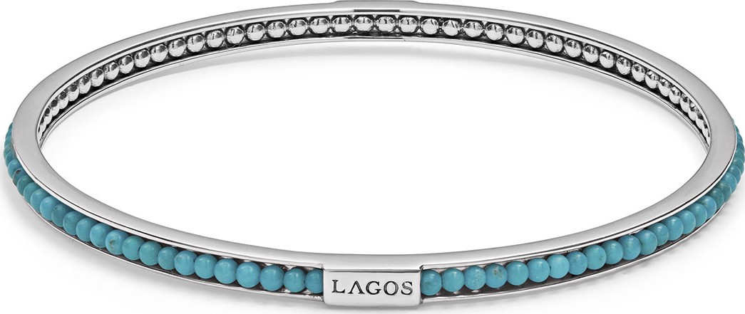 LAGOS Caviar Icon Beaded Stone Bangle Bracelet