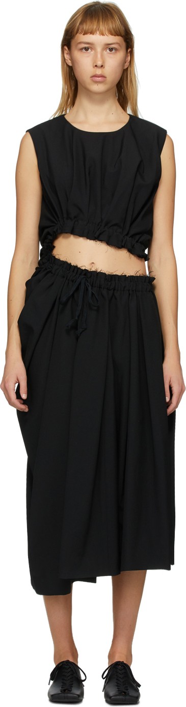 Comme Des Garcons Black Twisted Cut-Out Dress