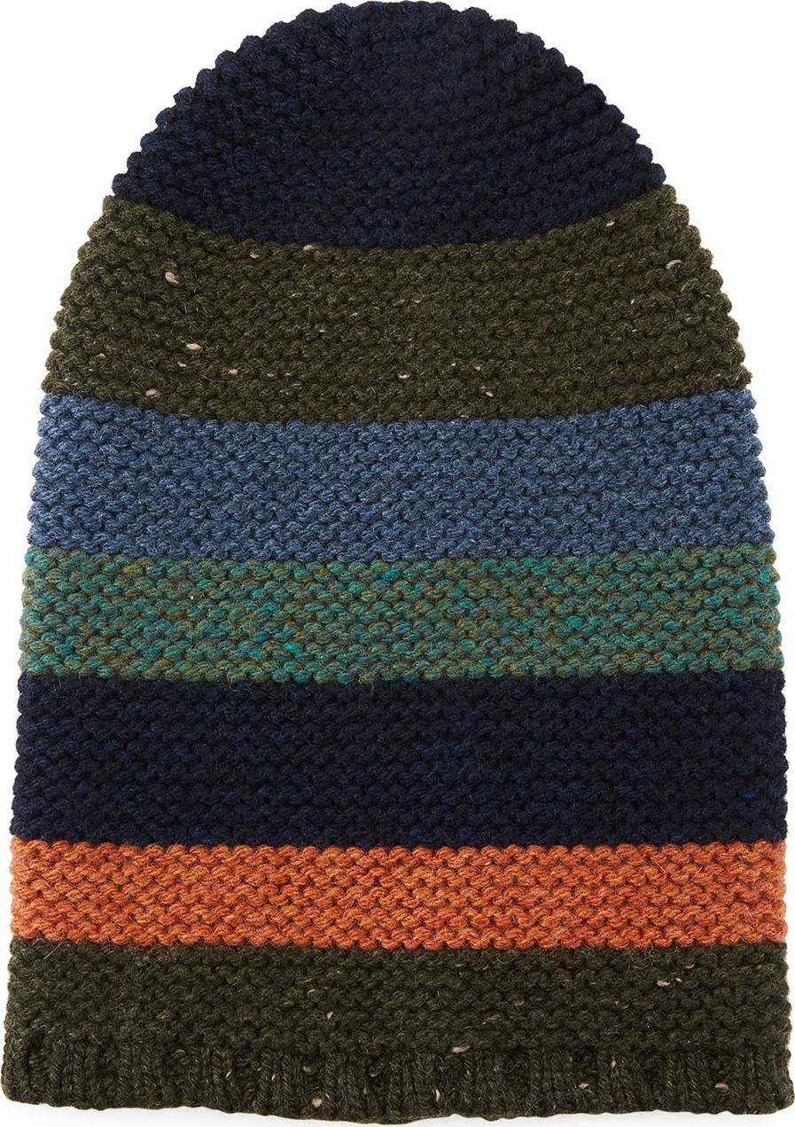 Loro Piana Darlington Colorblock Knit Beanie Hat