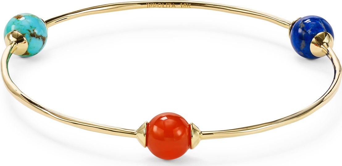 IPPOLITA 18K Gold Nova 3-Station Bangle Bracelet