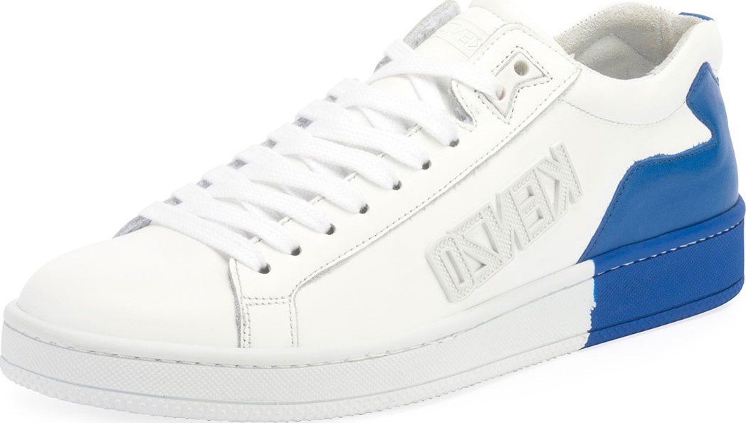 KENZO Men's Tennix Two-Tone Leather Sneakers