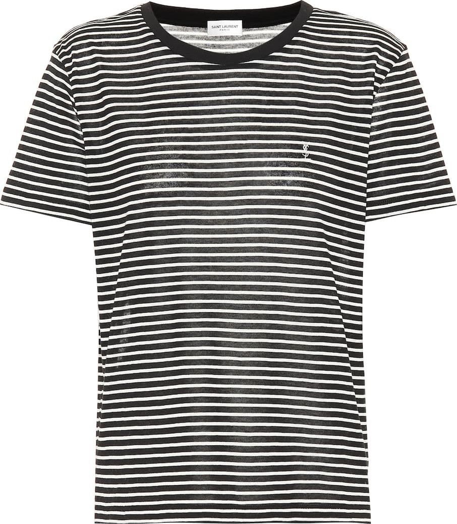 Saint Laurent Striped cotton T-shirt
