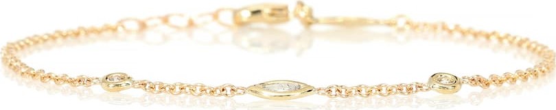 Jacquie Aiche Spaced Out 14kt yellow gold and diamond bracelet