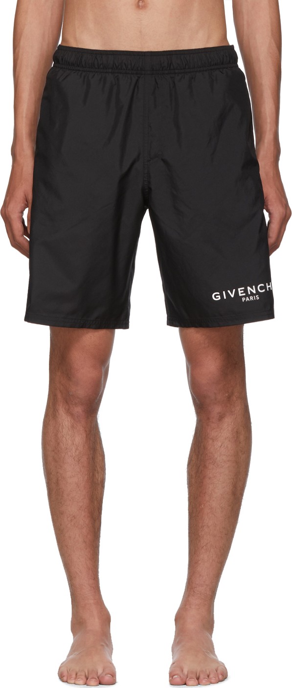 Givenchy Black Long Swim Shorts