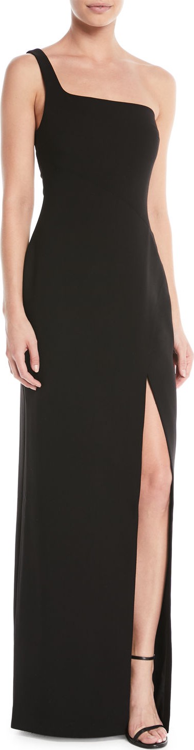 LIKELY Camden One-Shoulder Gown w/ Slit