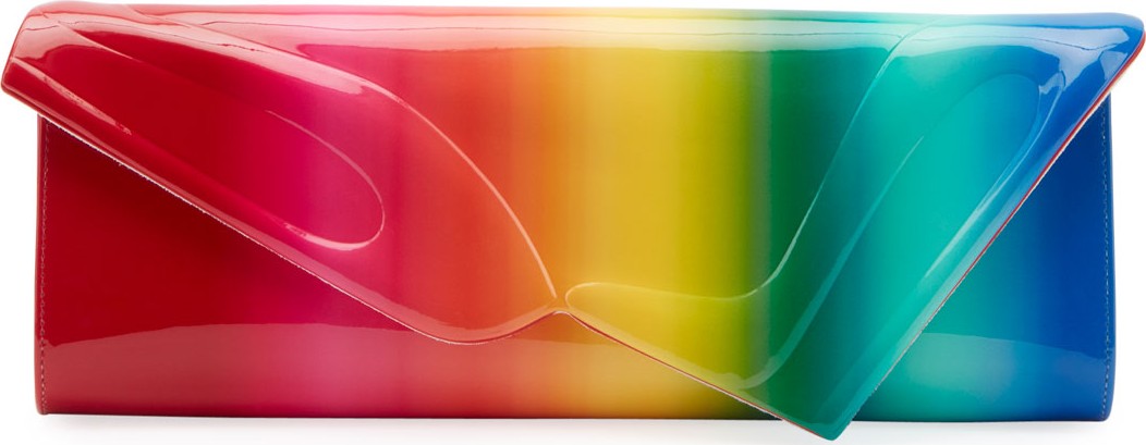 Christian Louboutin So Kate Rainbow Baguette Clutch Bag