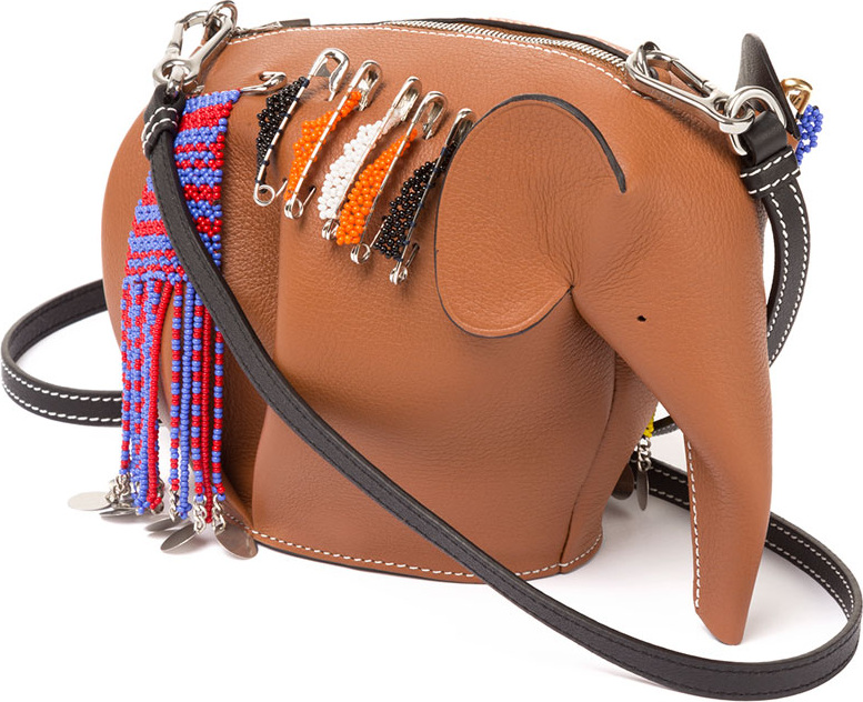LOEWE Elephant Mini Knot On My Planet Crossbody Bag