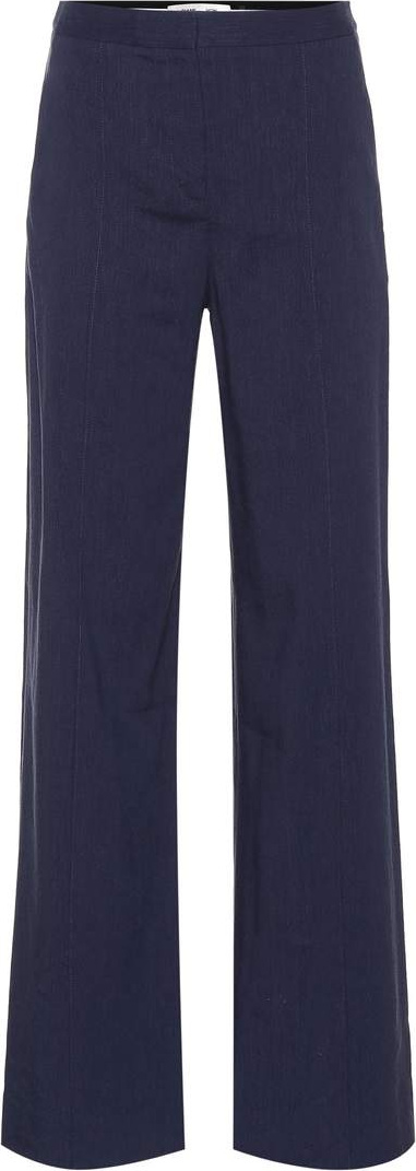 DIANE von FURSTENBERG Wide-leg linen-blend trousers