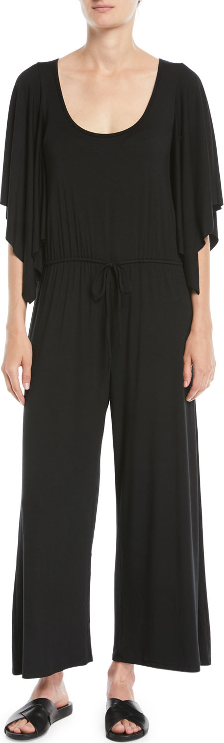 Rachel Pally Roland Dramatic-Sleeve Jersey Jumpsuit