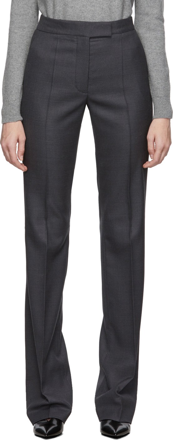 Stella McCartney Grey Wool Tailored Trousers