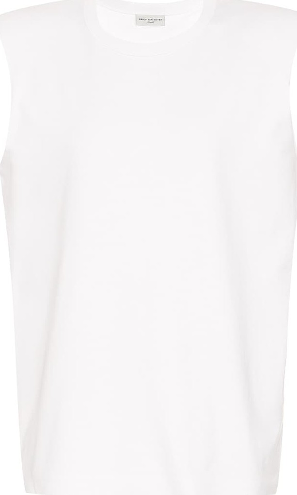 Dries Van Noten Cotton sleeveless top
