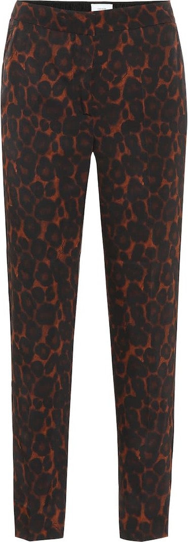 Erdem Gianna leopard-print cigarette pants