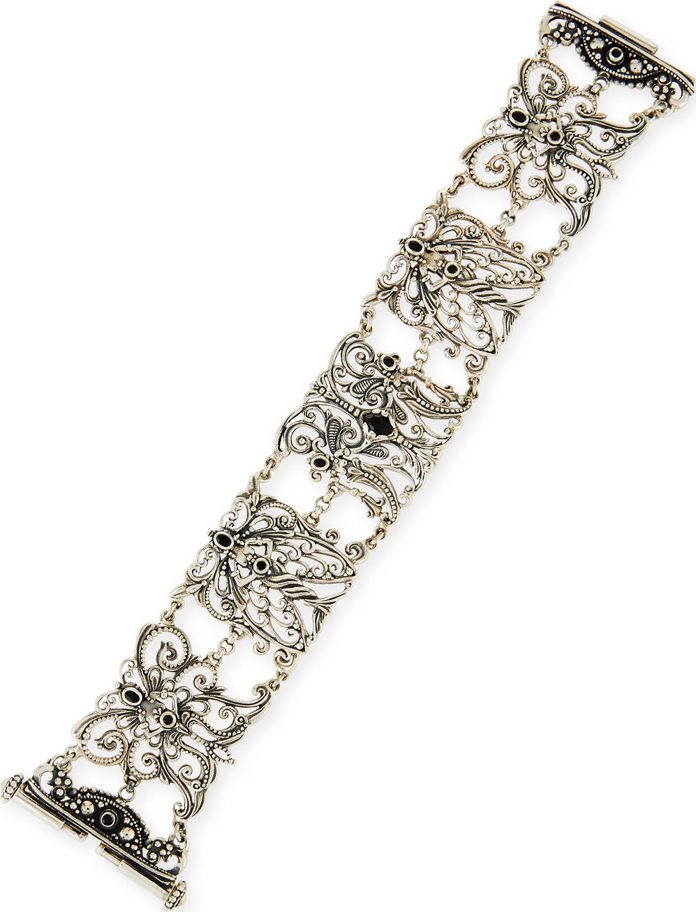Konstantino Sterling Silver & Black Spinel Bracelet