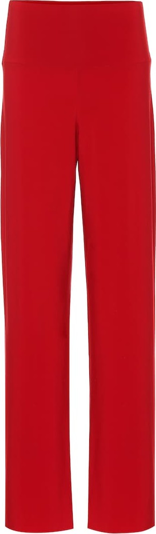 Norma Kamali Jersey high-rise wide-leg pants