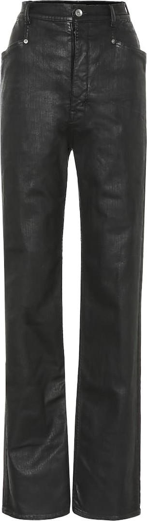 Rick Owens Lacquered straight jeans