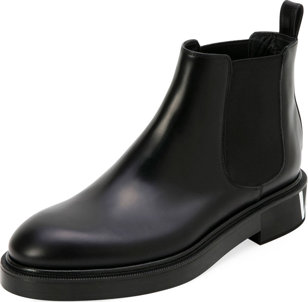 Valentino Men's Leather Chelsea Boots