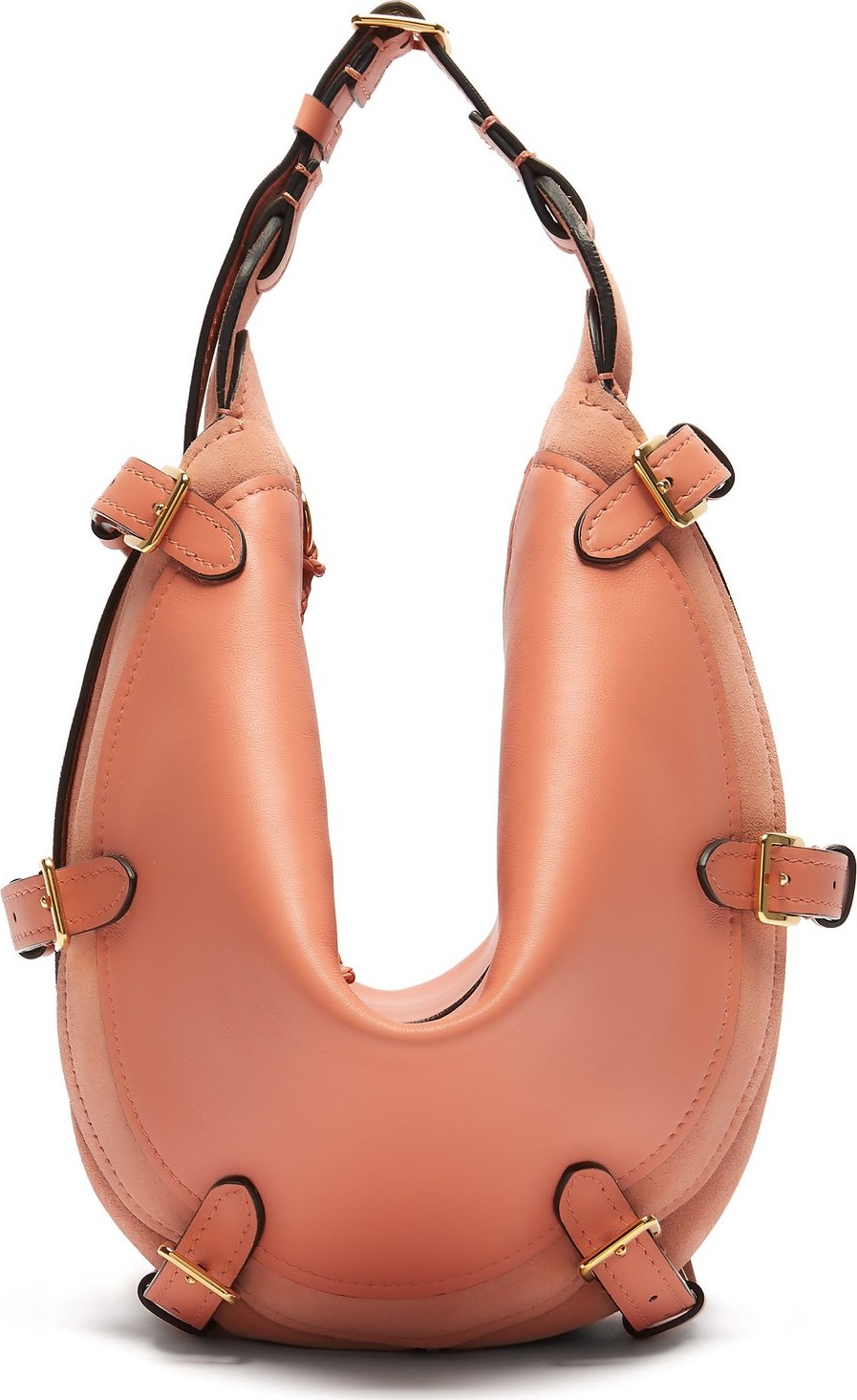Altuzarra Play small buckled leather and suede bag