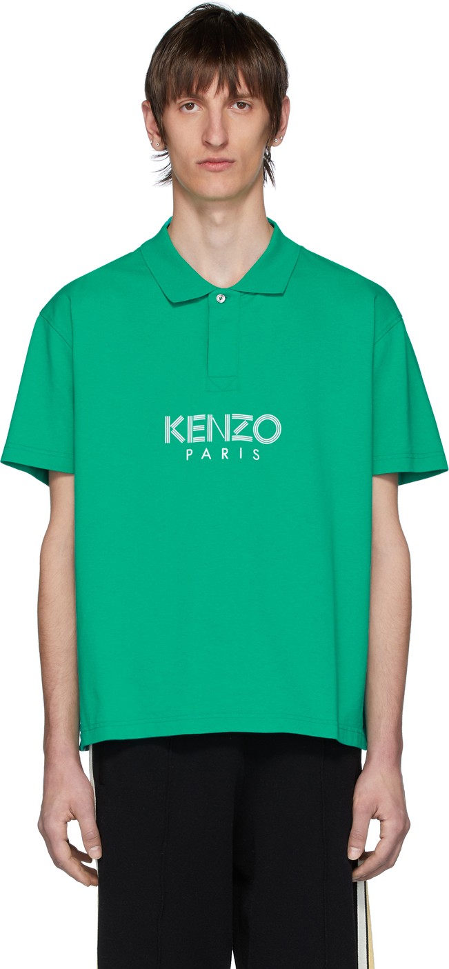 KENZO Green 'Kenzo Paris' Polo